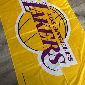 LOS ANGELES LAKERS - NBA Logo 3' X 5' Feet FLAG BANNER..RICO INDUSTRIES INC.